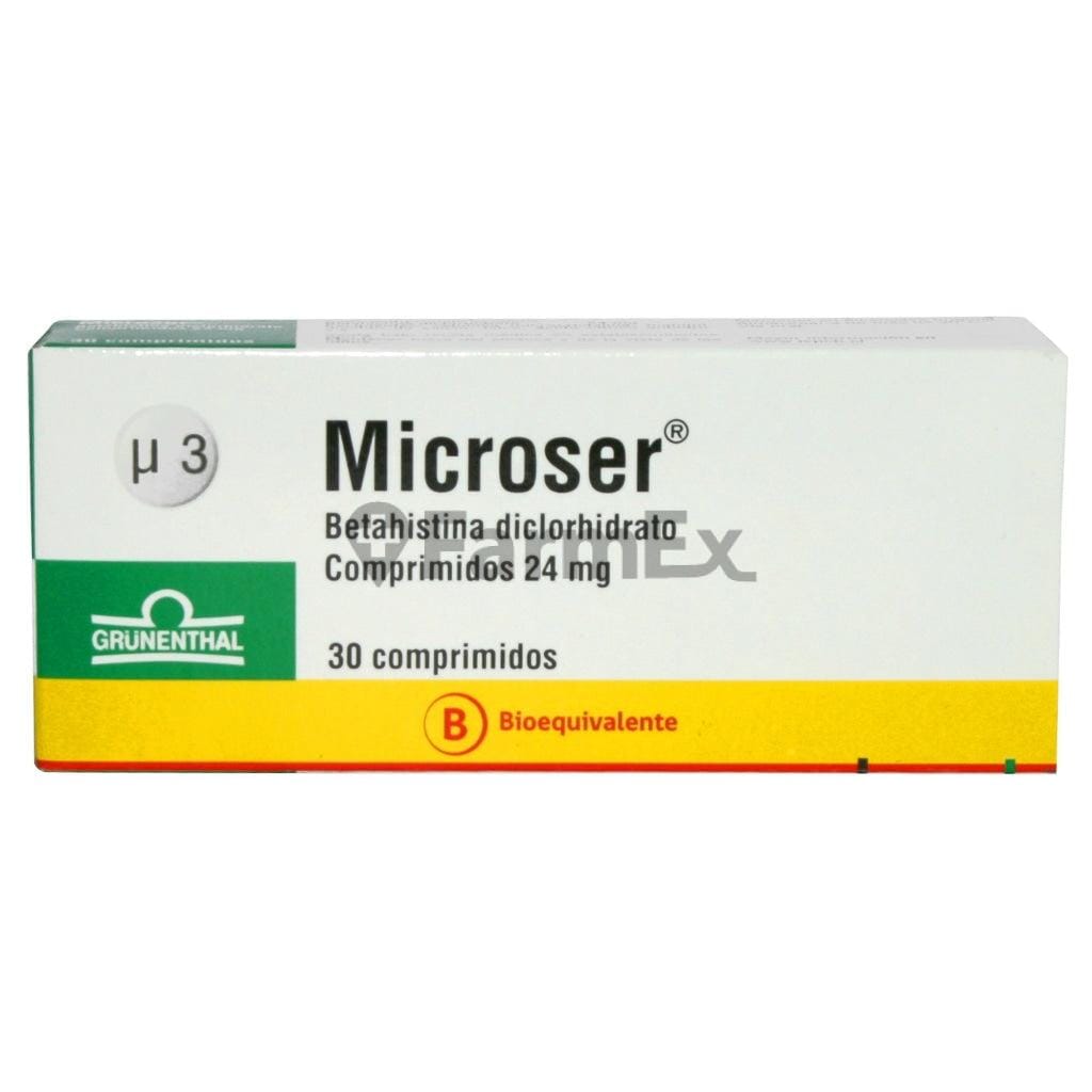 Microser 24 mg x 30 comprimidos Farmex-Fonasa-Persistente